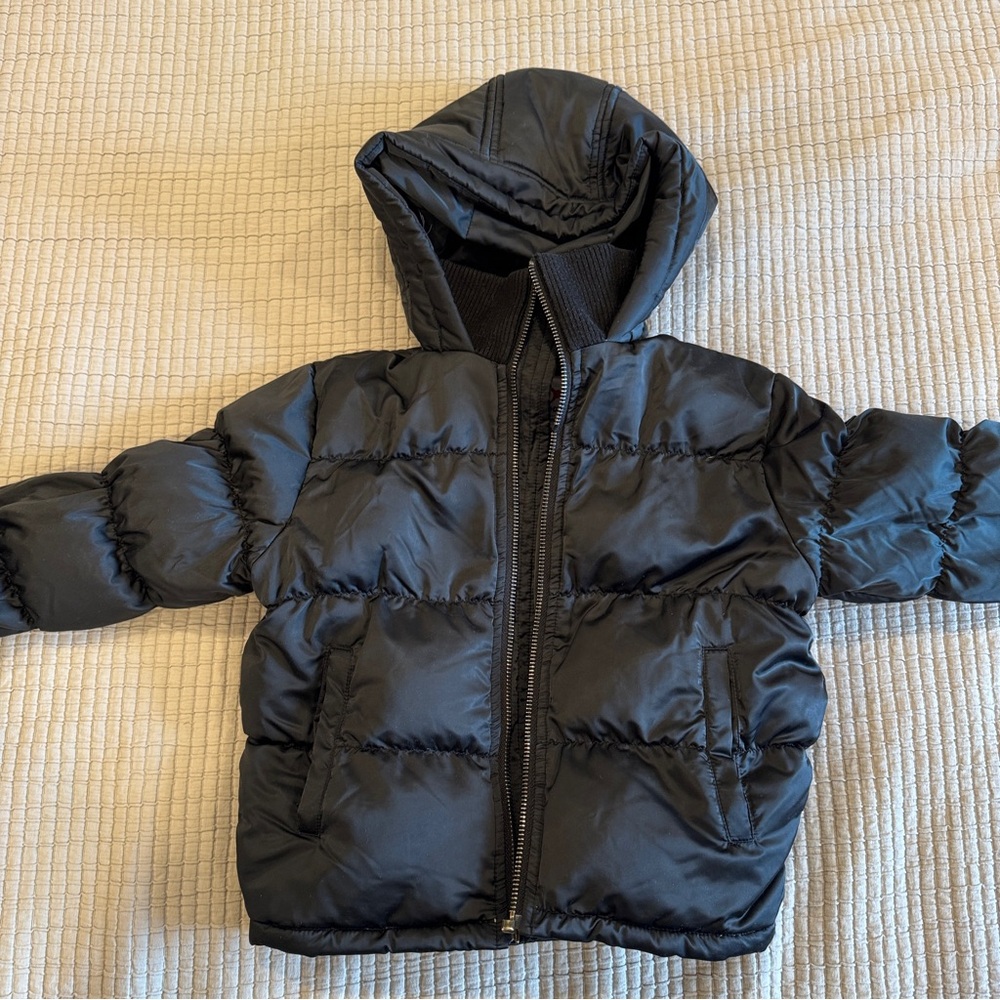 Appaman Boys Black Hooded Puffer Jacket - Size 3T